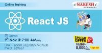 React JS Online Training Demo on 9th November @ 7.00 AM (IST) By Real-Time Expert.