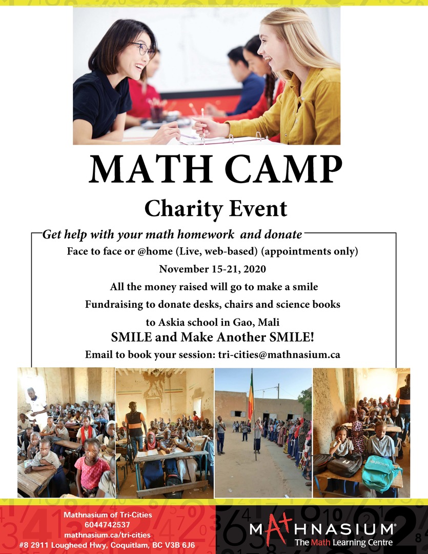 Math Camp, Coquitlam, British Columbia, Canada
