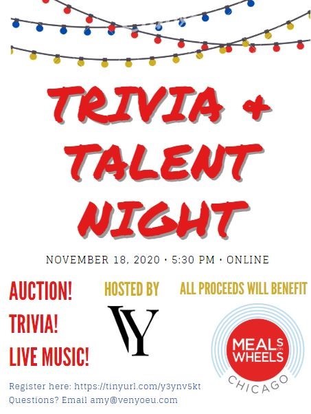 Trivia and Talent Night Fundraiser for Meals on Wheels Chicago, Cook, Illinois, United States