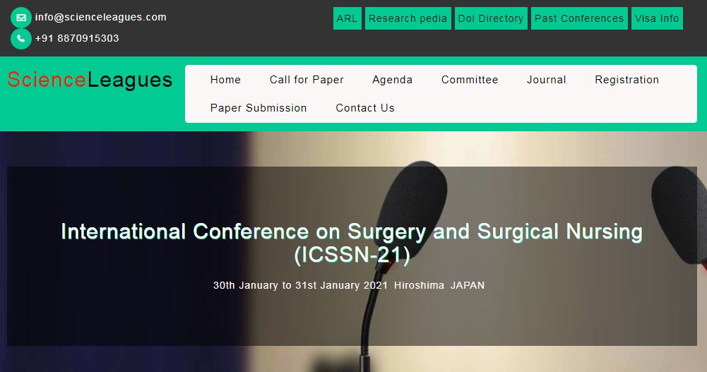 International Conference on Surgery and Surgical Nursing, Hiroshima JAPAN, Japan