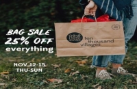 Ten Thousand Villages Annual Bag Sale! 25% off Everything! Artisans paid in full