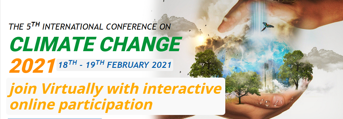 The 5th International Virtual Conference on Climate Change 2021 – (ICCC 2021), ---, Colombo, Sri Lanka