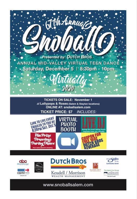 67th Annual SnoBall "Virtual" Dance, Salem, Oregon, United States