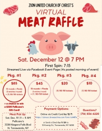 Zion United Church VIRTUAL Meat Raffle
