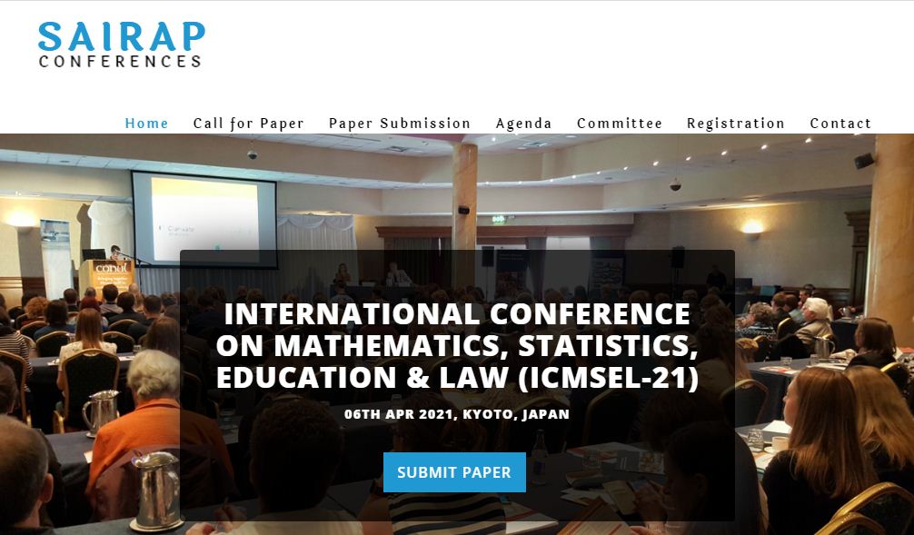 INTERNATIONAL CONFERENCE ON MATHEMATICS, STATISTICS, EDUCATION & LAW, KYOTO, JAPAN, Japan