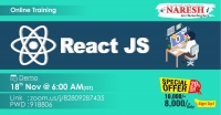 React JS Online Training Demo on 18th November @ 6.00 AM (IST) By Real-time Expert