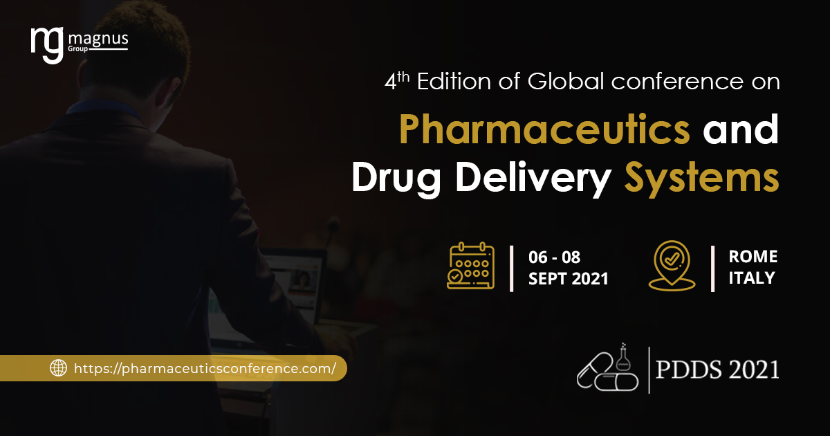 4th Edition of Global Conference on Pharmaceutics and Novel Drug Delivery Systems, Rome, Italy