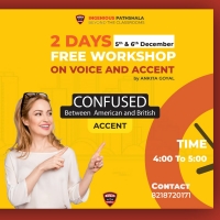Free Voice and accent workshop