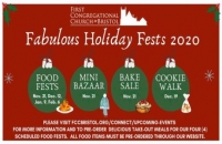 Holiday FoodFest, Mini Bazaar And Bake Sale at First Congregational Church, Bristol, Saturday, Nov. 21