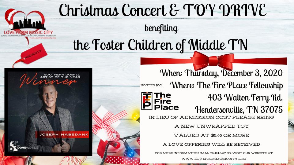 Christmas Concert and Toy Drive with Grammy award winning artist Joseph Habedank, Sumner, Tennessee, United States