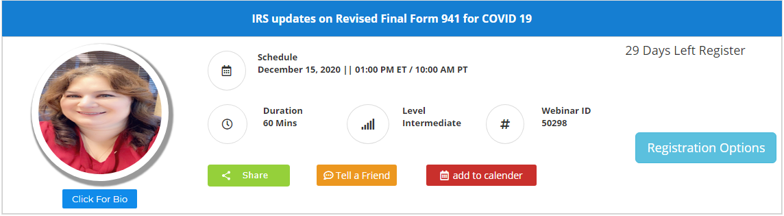 IRS updates on Revised Final Form 941 for COVID 19, Leawood, Kansas, United States