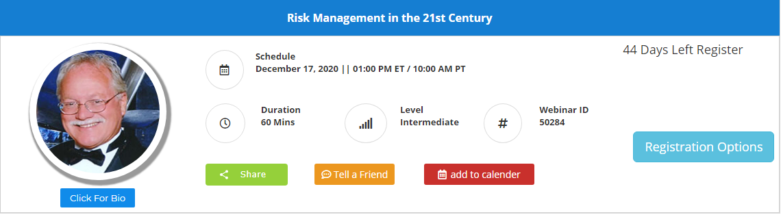 Risk Management in the 21st Century, Leawood, Kansas, United States
