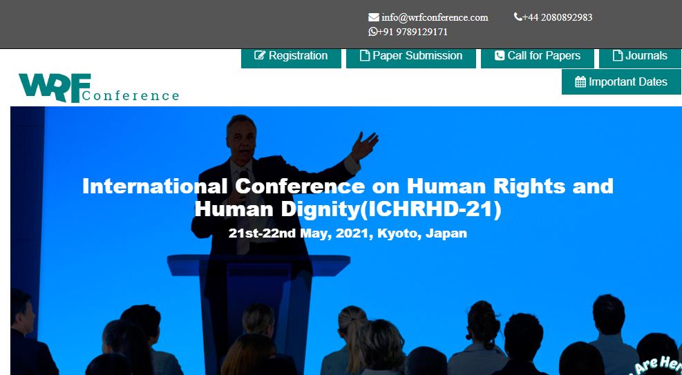 International Conference on Human Rights and Human Dignity, KYOTO, JAPAN, Japan