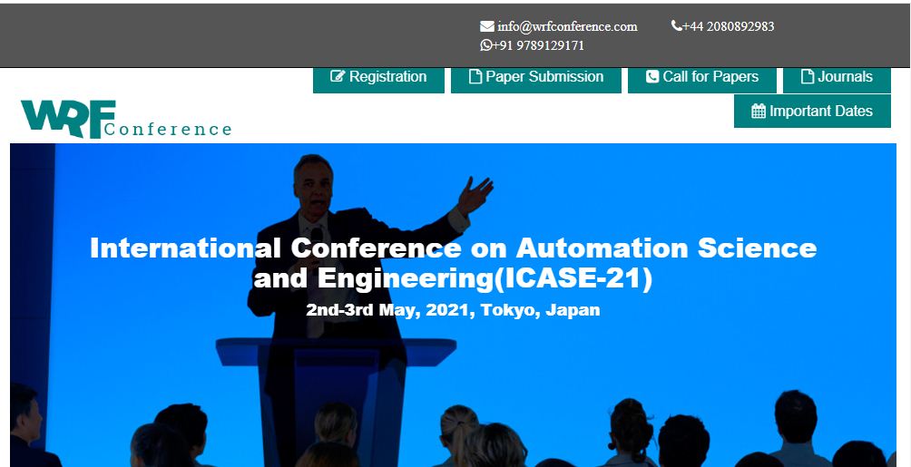 International Conference on Automation Science and Engineering, Tokyo, Japan, Japan