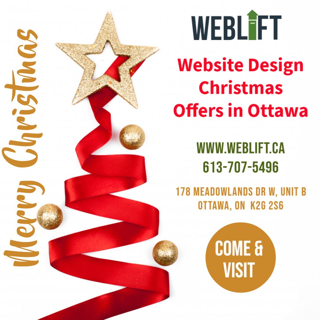 Website Design Christmas Offers in Ottawa (2020) | WebLift, Ottawa, Ontario, Canada