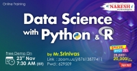 Data Science with Python and R Online Training Demo on 23rd November @ 07.30 AM (IST) By Mr. Srinivas