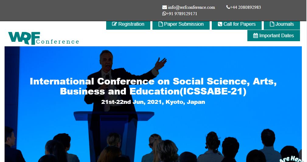 International Conference on Social Science, Arts, Business and Education, KYOTO, JAPAN, Japan