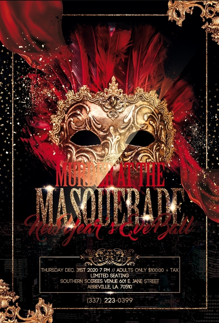 Murder at the Masquerade NYE Ball, Vermilion, Louisiana, United States