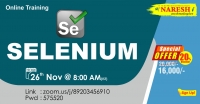 Selenium Online Training Demo on 26th November @ 8.00 AM (IST) By Real-time Expert.