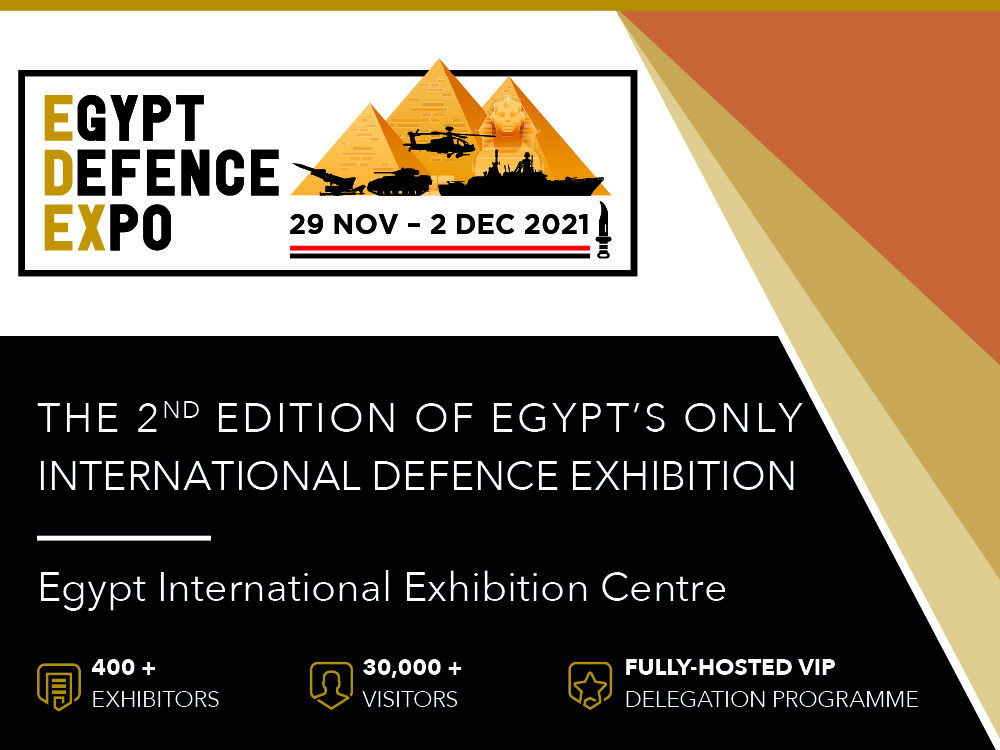 Egypt Defence Expo (EDEX), 29 Nov - 2 Dec 2021, Cairo Egypt, Nasr City, Egypt