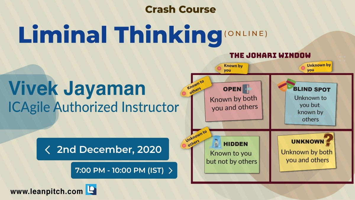 Crash course: Liminal Thinking, Bangalore, Karnataka, India