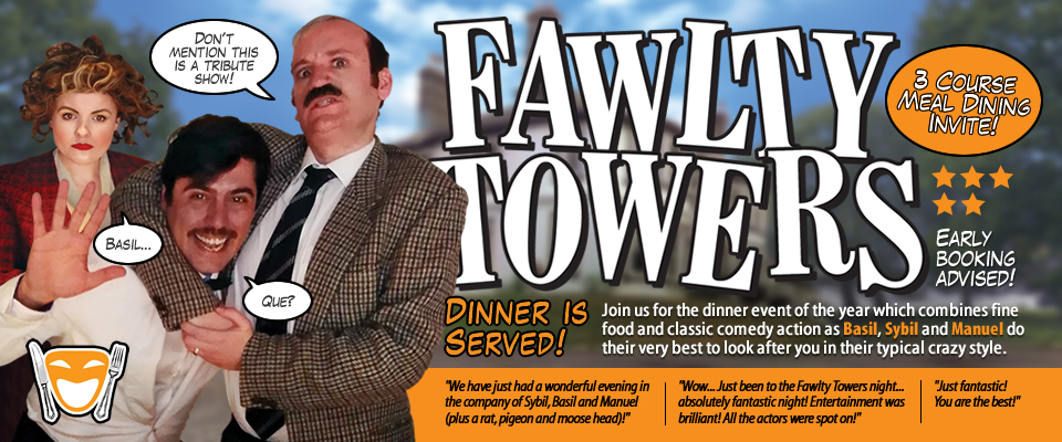 Fawlty Towers Comedy Dinner Show Bristol 06/02/2021, Gloucestershire, England, United Kingdom