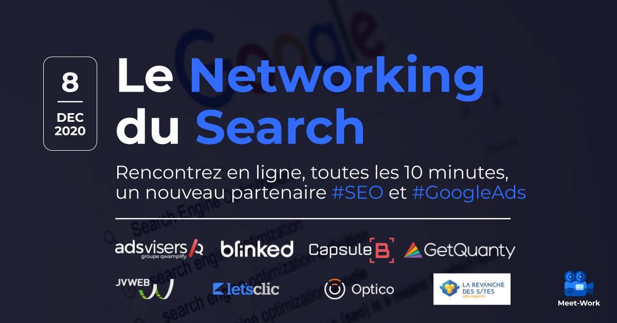 Search Networking - December 8 - Online, Online, France
