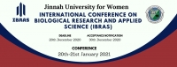 INTERNATIONAL CONFERENCE ON BIOLOGICAL RESEARCH AND APPLIED SCIENCE (IBRAS)
