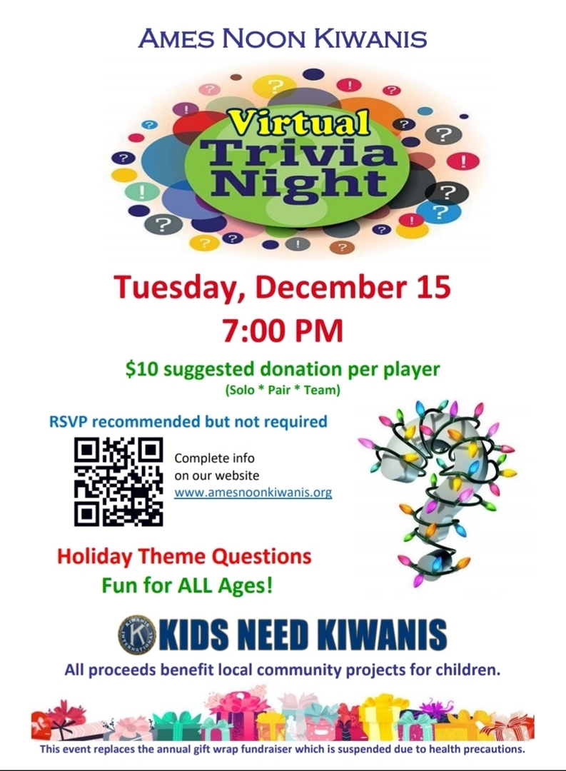Virtual Holiday Trivia Night, Ames, Iowa, United States