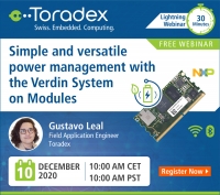 Webinar: Simple and versatile power management with the Verdin System on Modules