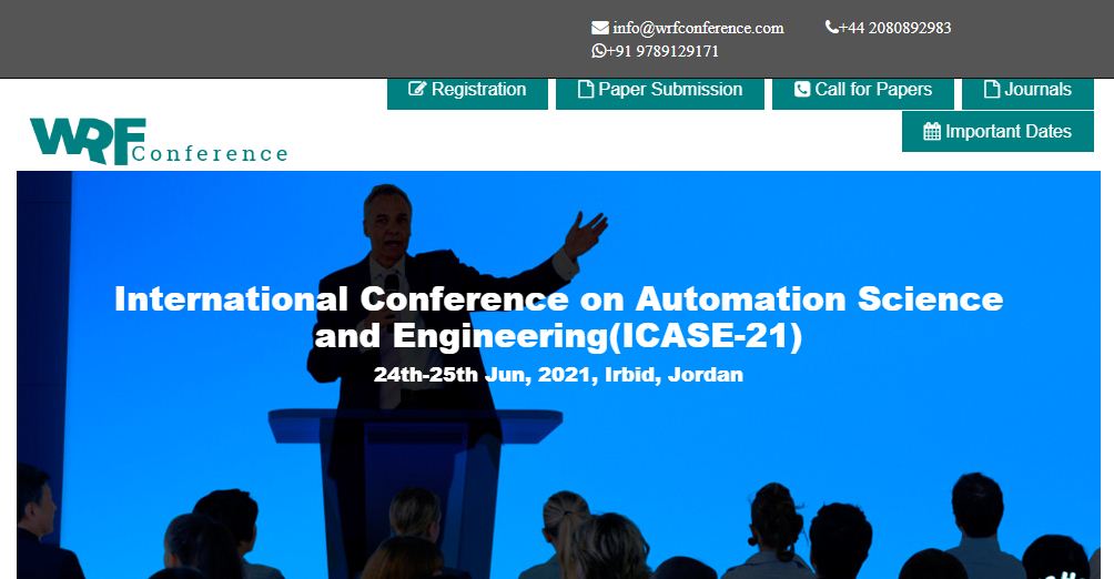 International Conference on Automation Science and Engineering, Irbid, Jordan,Irbid,Jordan