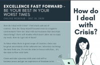 How Do I Deal with Crisis? Be Your Best In Your Worst Times
