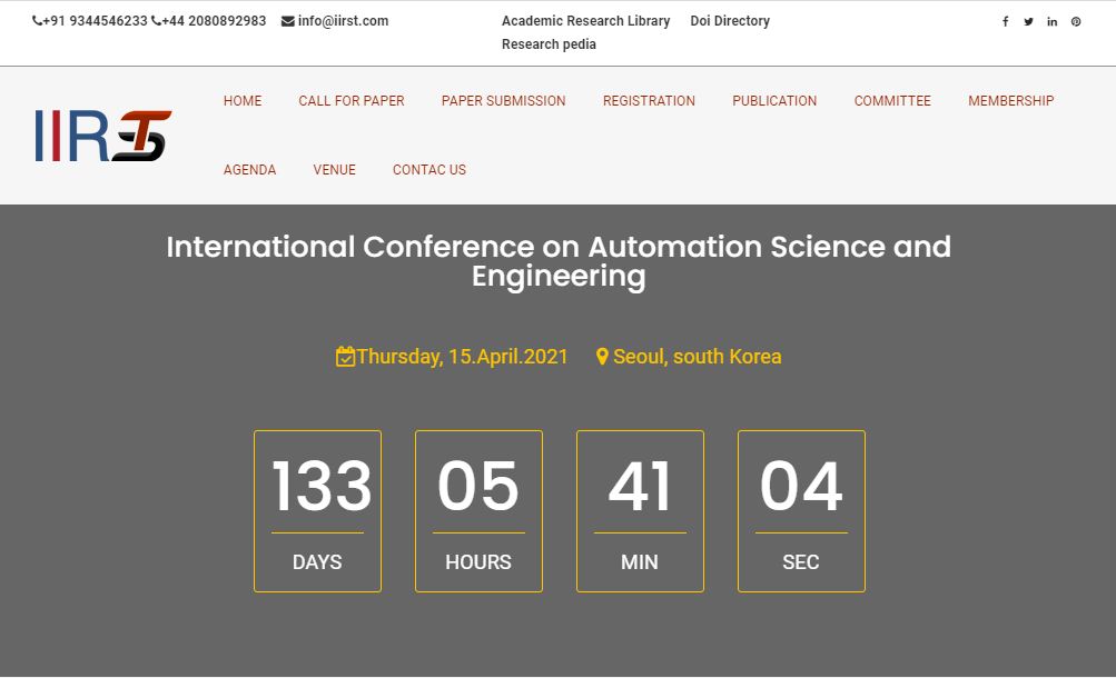 International Conference on Automation Science and Engineering, Seoul, south Korea,Seoul,South korea