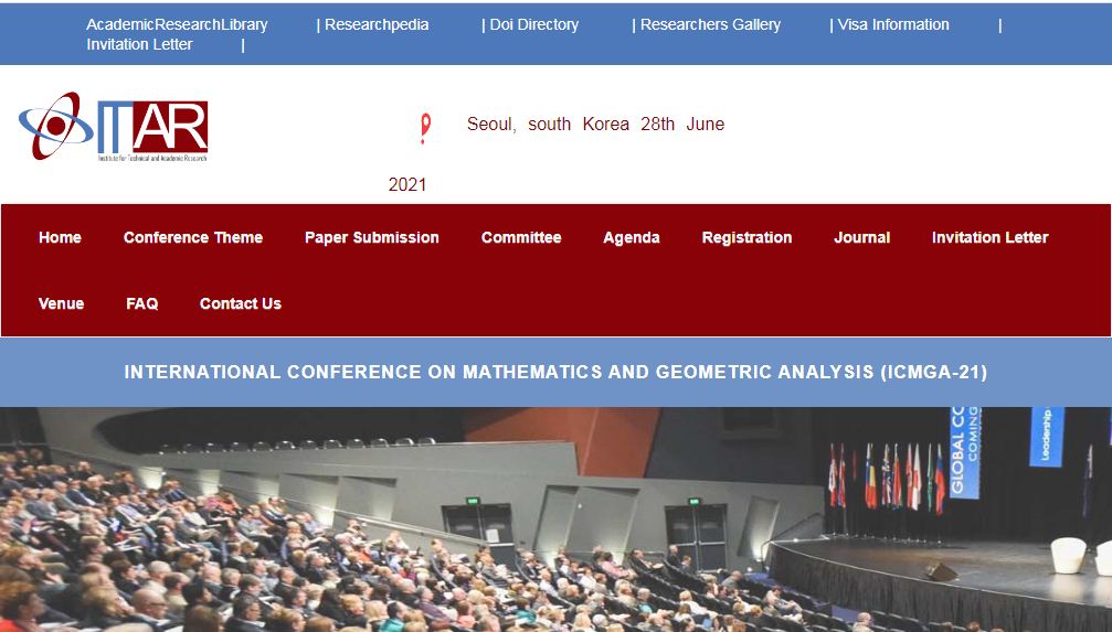 International Conference on Mathematics and Geometric Analysis, Seoul, south Korea,Seoul,South korea