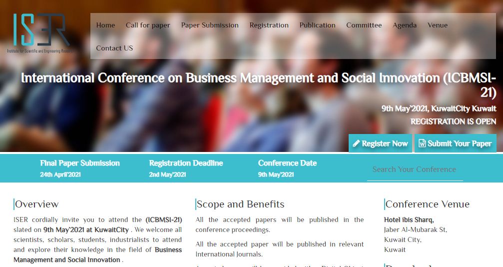 International Conference on Business Management and Social Innovation, KUWAITCITY, KUWAIT, Kuwait