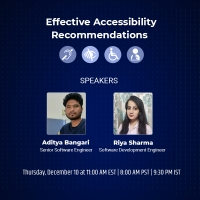 Webinar on: Effective Accessibility Recommendations