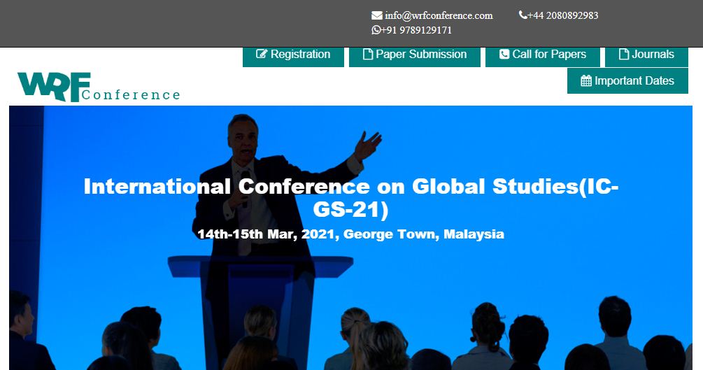 International Conference on Global Studies, GEORGE TOWN, MALAYSIA, Malaysia