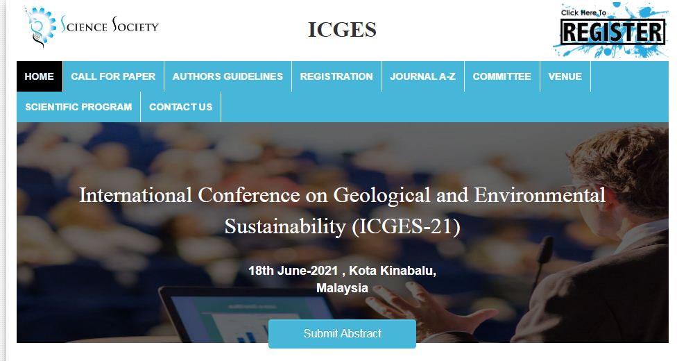 International Conference on Geological and Environmental Sustainability, Kota Kinabalu, Malaysia, Malaysia