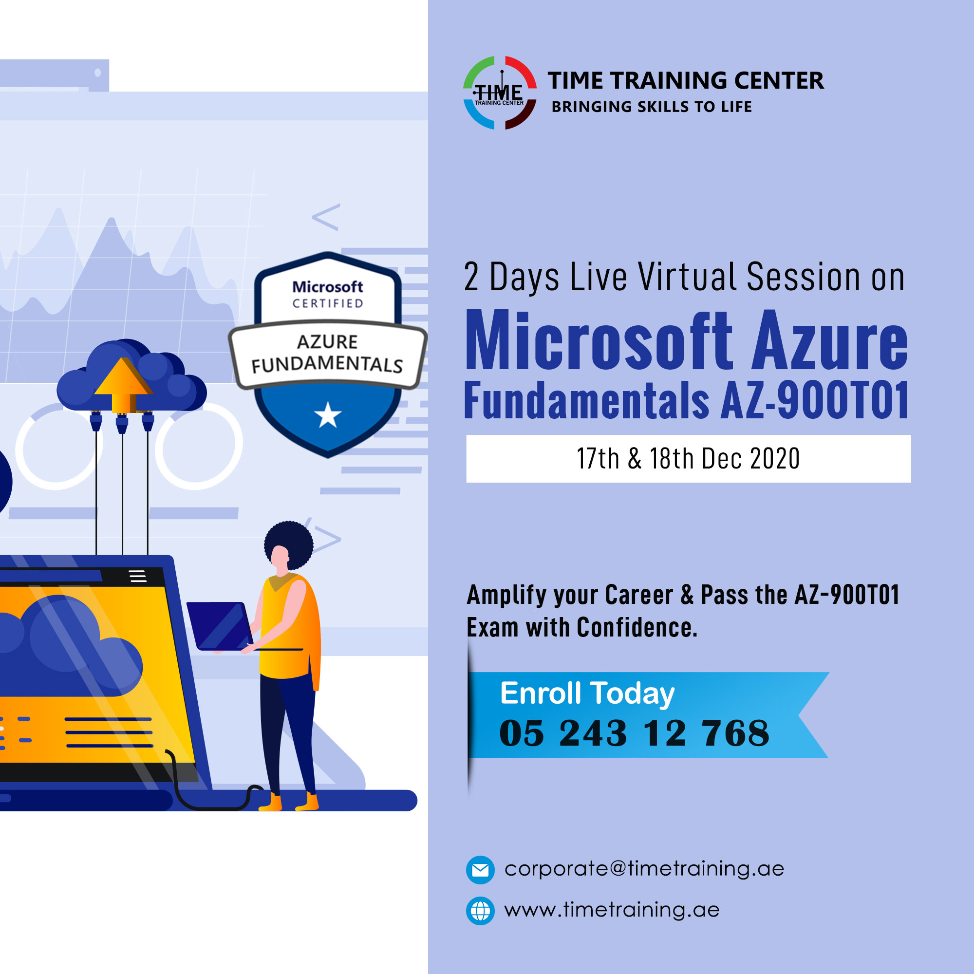2 Days Live Virtual Session on  Microsoft Azure Fundamentals AZ-900T01, Abu Dhabi, United Arab Emirates