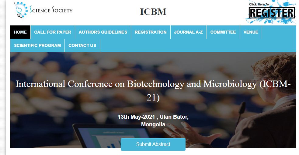 International Conference on Biotechnology and Microbiology, Ulan Bator, Mongolia, Mongolia