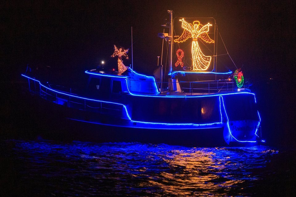 Lower Columbia Christmas Boats, New Years Day, Willow Grove Park, Longview WA, Longview, Washington, United States