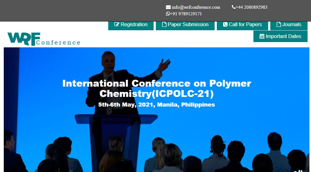 International Conference on Polymer Chemistry, Manila PHILIPPINES, Philippines