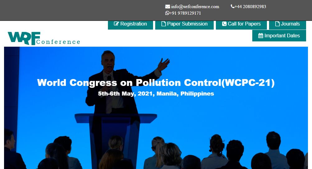 World Congress on Pollution Control, Manila PHILIPPINES, Philippines
