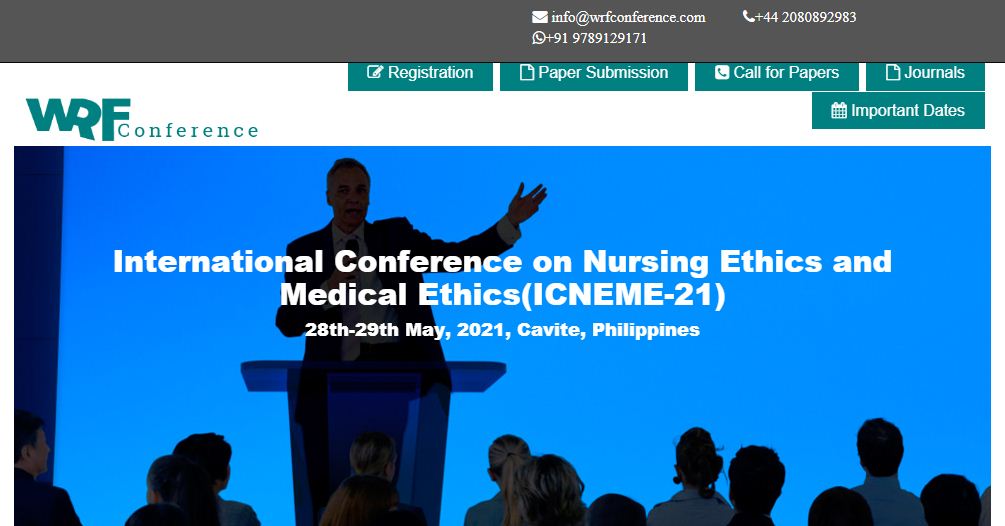 International Conference on Nursing Ethics and Medical Ethics, Cavite, Philippines, Philippines