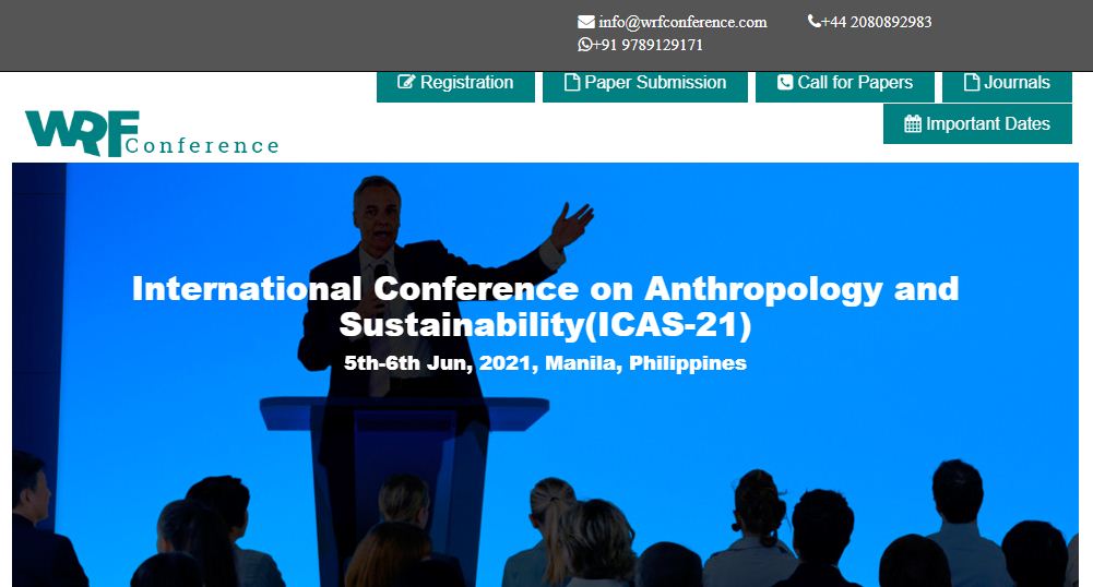 International Conference on Anthropology and Sustainability, Manila, Philippines, Philippines