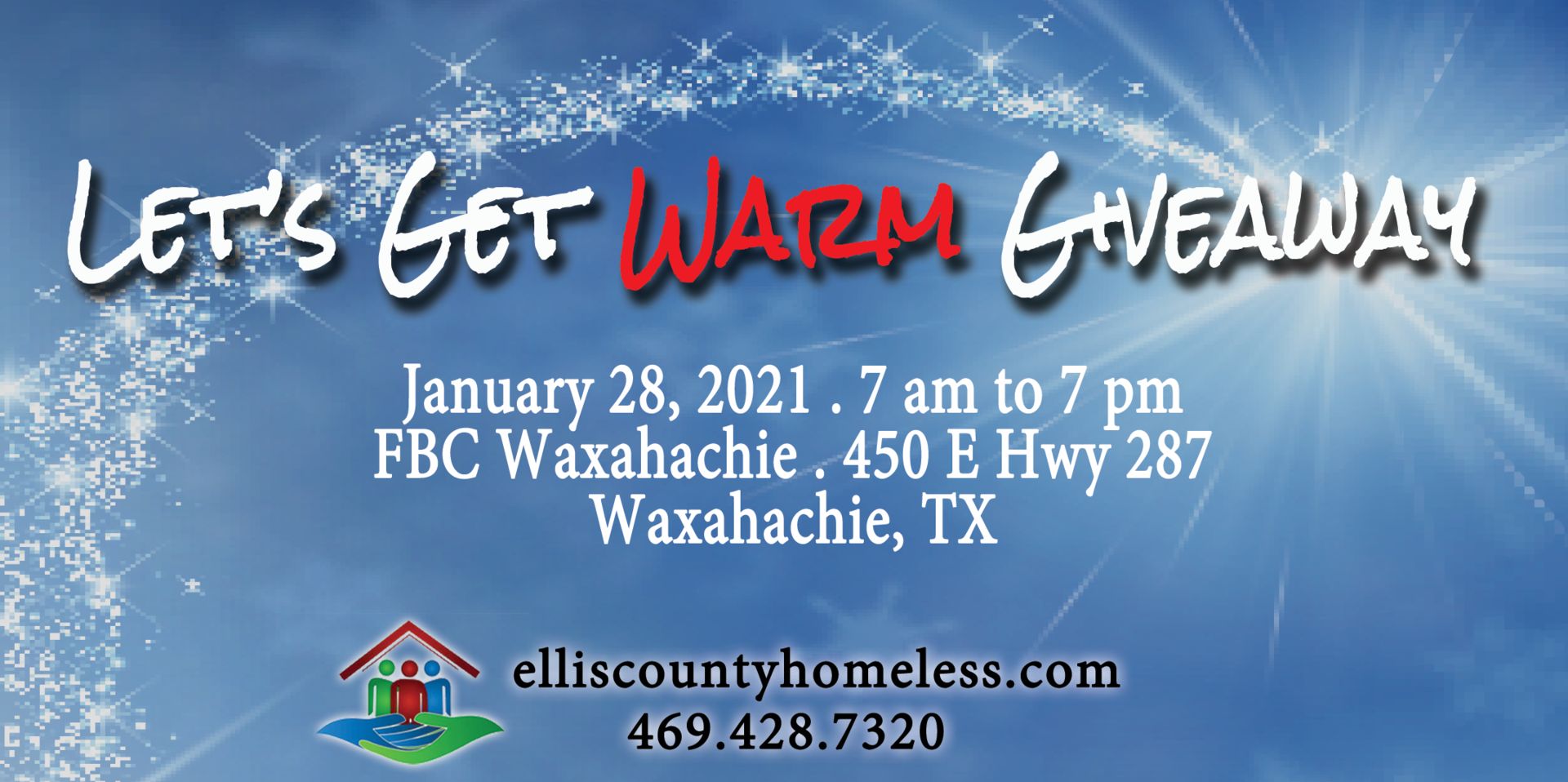 Let's Get Warm Giveaway 2021, Waxahachie, Texas, United States