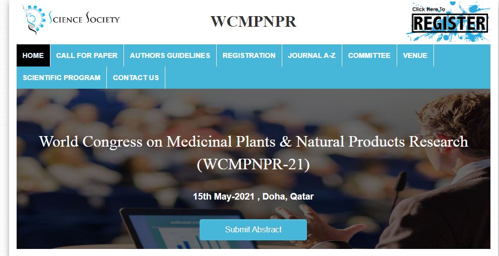 World Congress on Medicinal Plants & Natural Products Research, Doha, Qatar,Doha,Qatar
