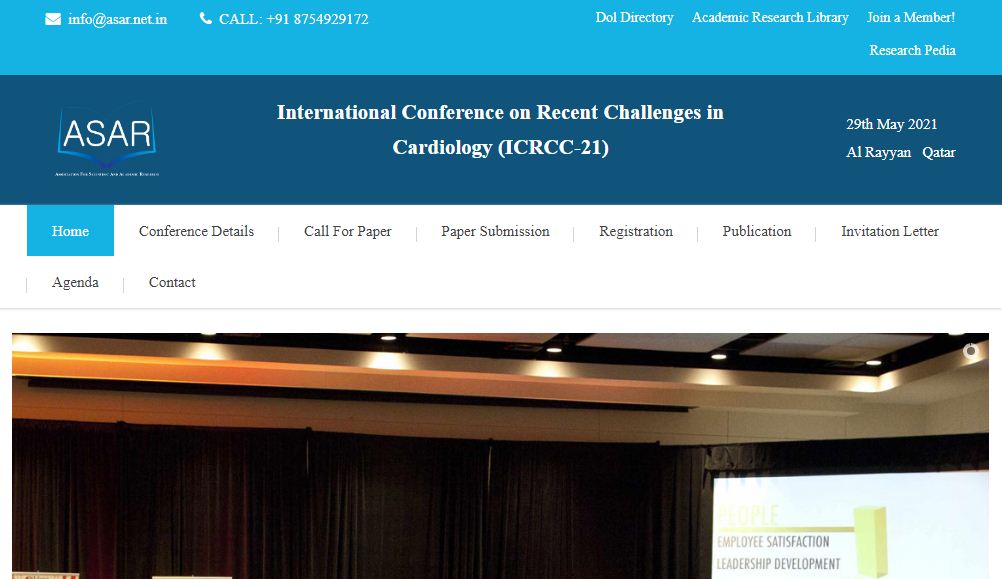 International Conference on Recent Challenges in Cardiology, Al Rayyan   Qatar, Al Rayyan, Qatar