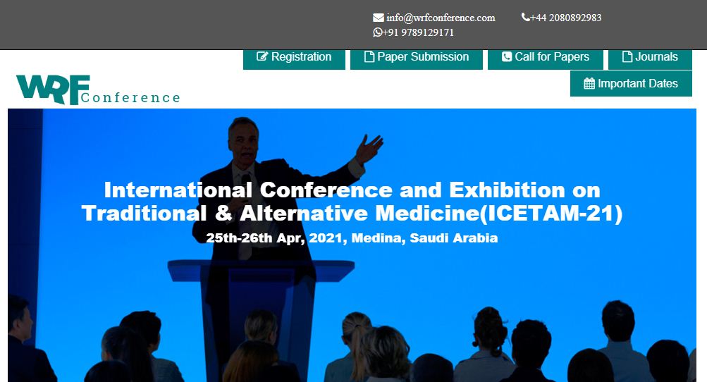 International Conference and Exhibition on Traditional & Alternative Medicine, Medina, Saudi Arabia, Saudi Arabia