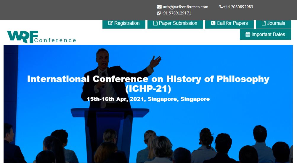 International Conference on History of Philosophy, Singapore